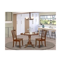 East West Furniture Dining Room Set Mahogany