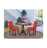 East West Furniture Dining Room Set Mahogany
