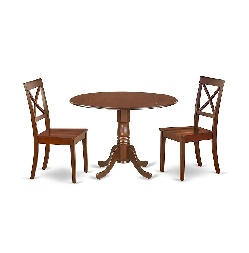 East West Furniture Dining Room Set Mahogany