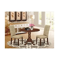 East West Furniture Dining Room Set Mahogany