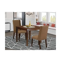 East West Furniture Dining Room Set Mahogany