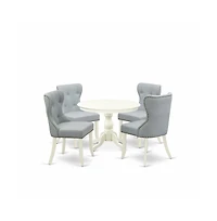 East West Furniture 5 Piece Dining Room Table Set