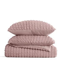 Ienjoy Home Textured Seersucker Box 3-Pc. Comforter Set, Full/Queen