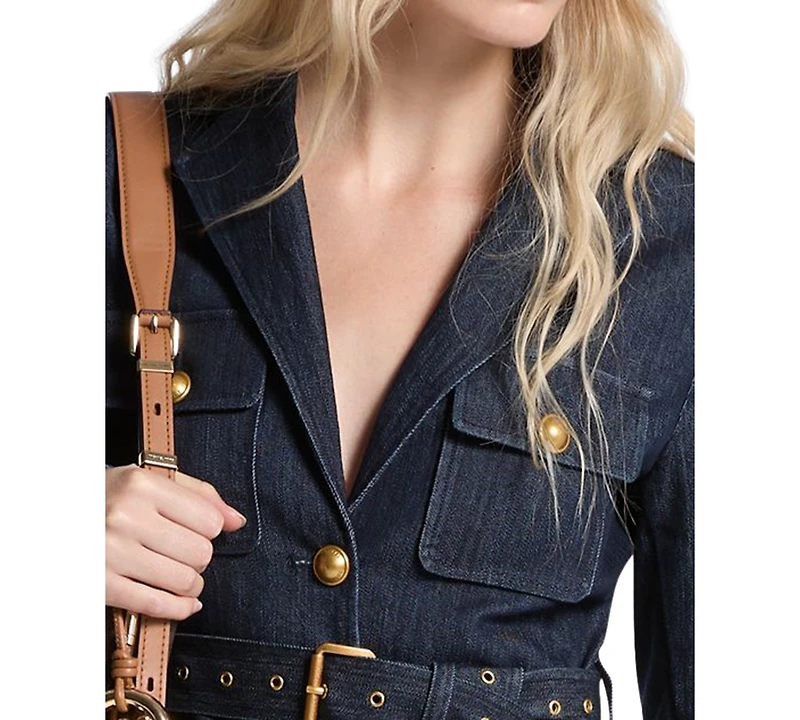 Michael Kors Women's Utility Denim Blazer