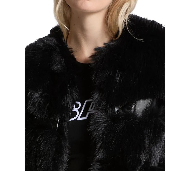 Michael Kors Women's Faux Fur Long Coat