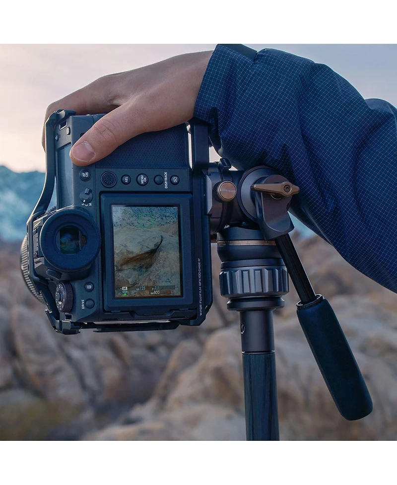 Tilta Travel Video Fluid Head with 3-Stage Carbon Fiber Tripod Legs
