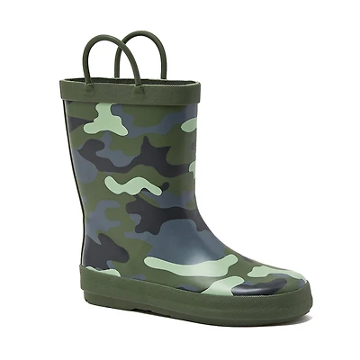 Lands' End Kids Pull On Splash Rubber Rain Boots