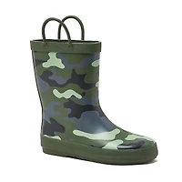 Lands' End Kids Pull On Splash Rubber Rain Boots