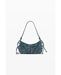Desigual Women's Medium braided denim bag
