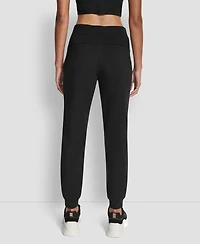 Dkny Women's Brooklyn Scuba Mid Rise Ankle Length Jogger