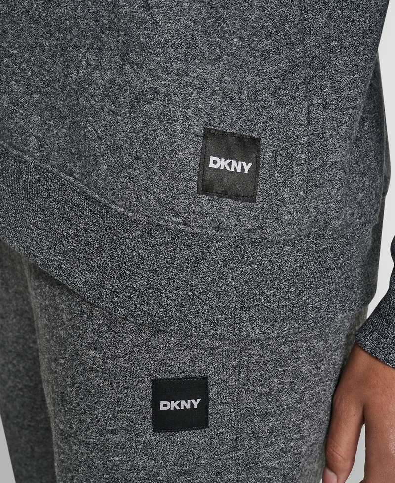 Dkny Women's Tonal Logo Patch Crewneck Sweatshirt
