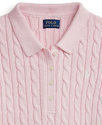 Polo Ralph Lauren Big Girls Cable-Knit Cotton Sweater Dress