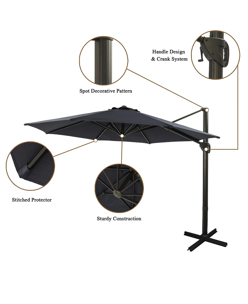 Casainc 11 Ft Umbrella for Outdoor Patio without Base