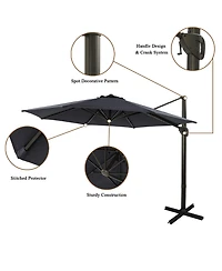 Casainc 11 Ft Umbrella for Outdoor Patio without Base