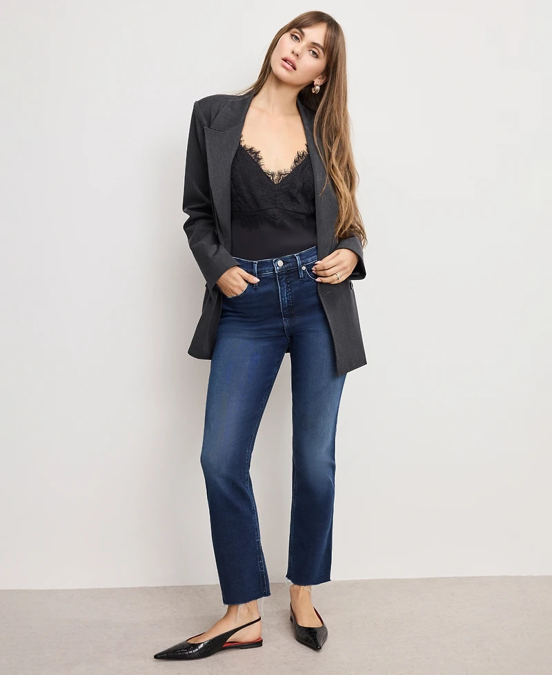 Good American Women's Soft Tech Standard Kick Flare Jeans