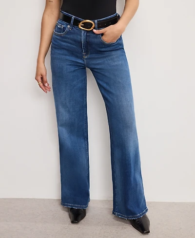 Good American Petite Skate Wide Leg Jeans