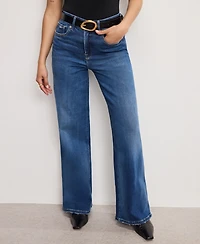 Good American Petite Skate Wide Leg Jeans
