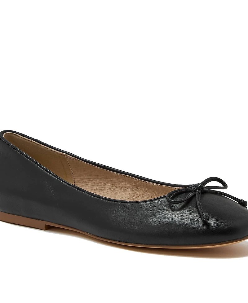 Lands' End Women's Essential Leather Ballet Flats