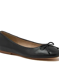 Lands' End Women's Essential Leather Ballet Flats