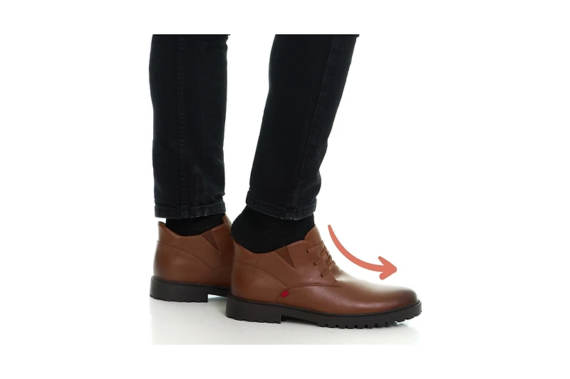 Marc Joseph New York Men's Clark Road Hands-Free Slip On Technology Leather Laceup Chukka Boots