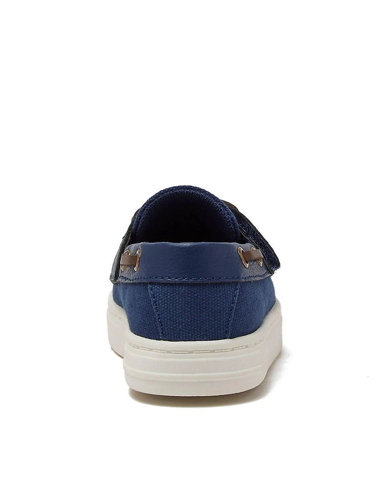 Lands' End Little Girls Canvas Easy On Boat Shoes