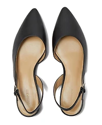 Lands' End Women's Leather Slingback Low Heels