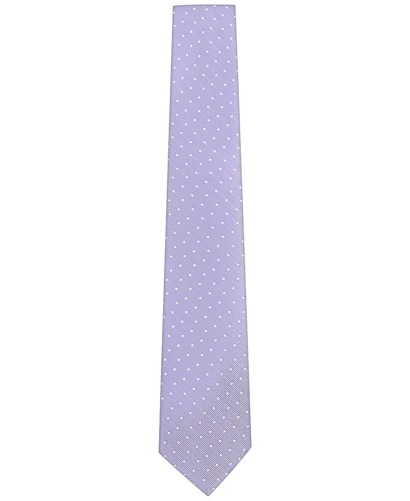 Tom Baine Men's Classic Pin Grid Pattern Tie