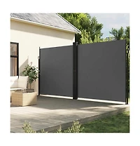 vidaXL Retractable Side Awning Anthracite