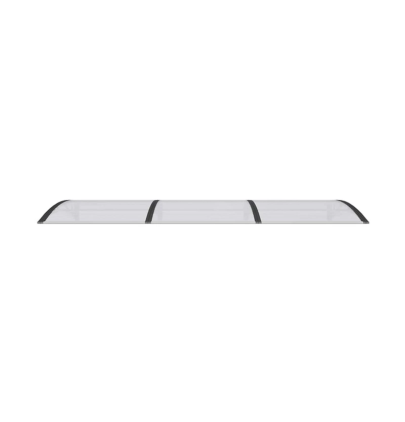 vidaXL Door Canopy Black Pc Large Durable Door Canopy Rectangular