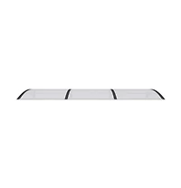vidaXL Door Canopy Black Pc Large Durable Door Canopy Rectangular