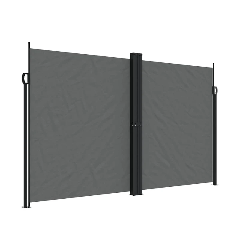 vidaXL Retractable Side Awning Anthracite