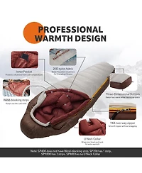 Naturehike 0 Degree Down Mummy Sleeping Bag for Adults,650FP Cold Weather Backpacking Sleeping Bag with Rds Down,29.3 Sleeping Bags for Camping
