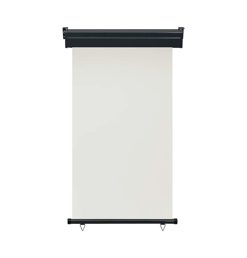 vidaXL Balcony Side Awning Cream Steel, Aluminum, 100% Polyester