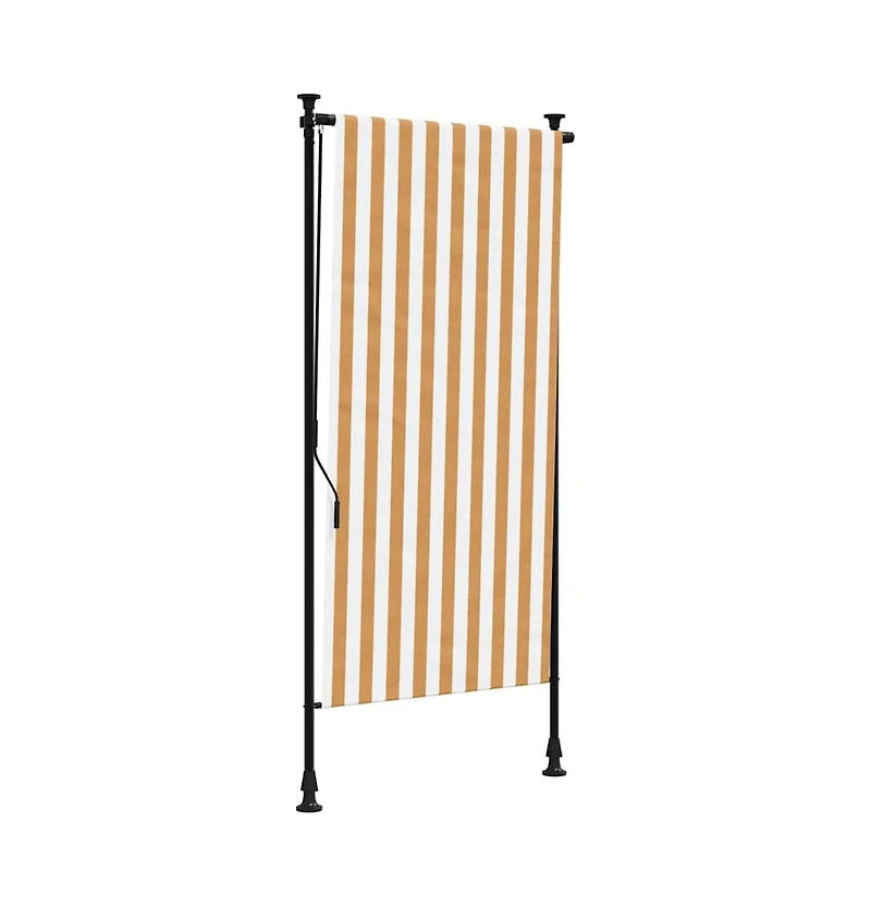 vidaXL Outdoor Roller Blind Orange, White, Anthracite