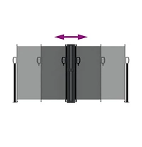 vidaXL Retractable Side Awning Anthracite
