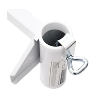 vidaXL Umbrella Clamp for Balcony White 1.5" Steel