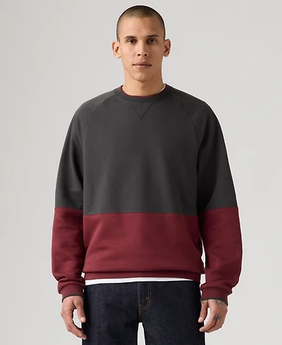 Levi' Men's Relaxed Fit Crewneck Long Sleeve Red Tab Logo Sweatshirt