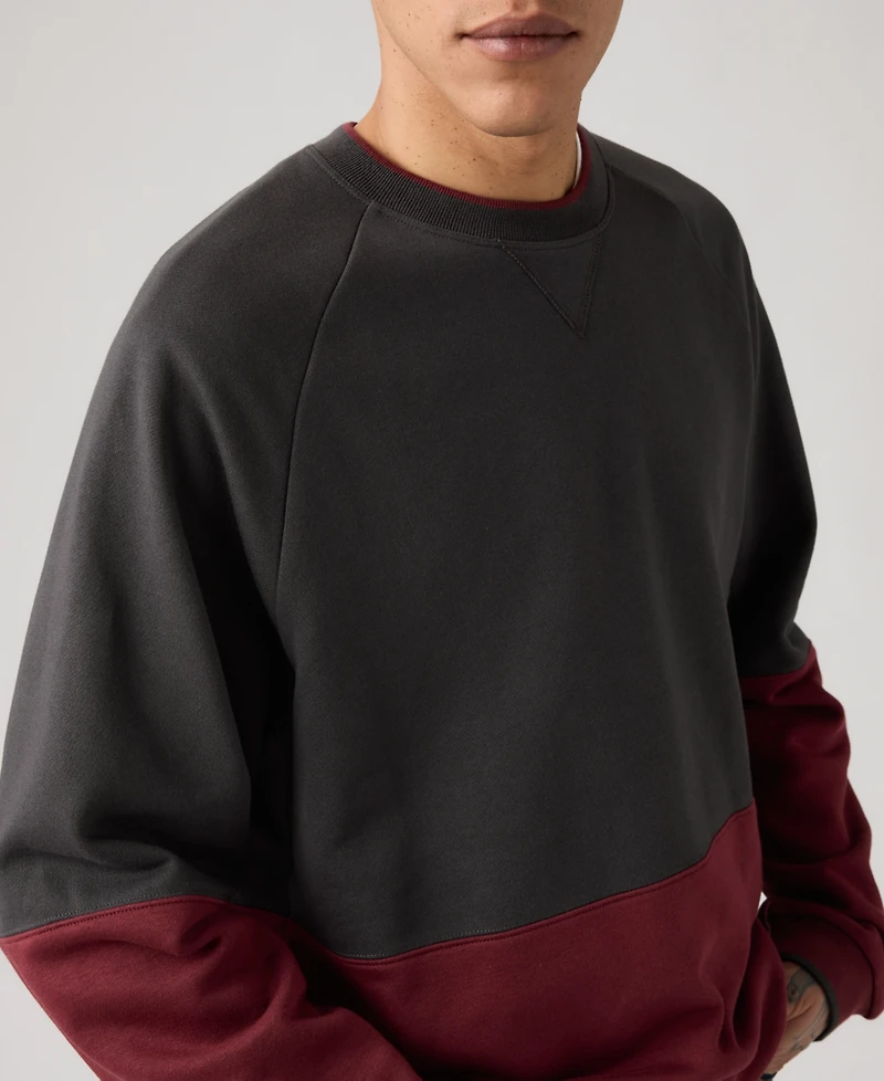 Levi' Men's Relaxed Fit Crewneck Long Sleeve Red Tab Logo Sweatshirt
