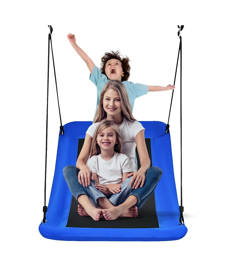 700lb Giant 60 Inch Platform Tree Swing for Kids and Adults-Blue
