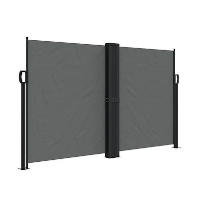 vidaXL Retractable Side Awning Anthracite