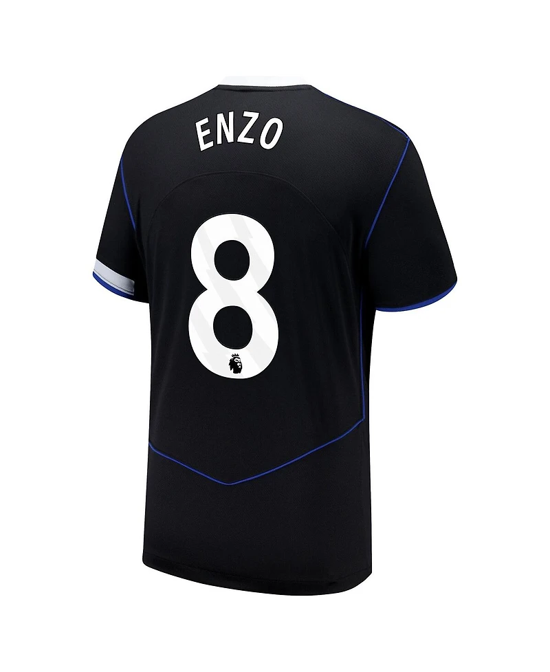 Nike Men's Enzo Fernandez Black Chelsea 2025/26 Third Replica Player Jersey