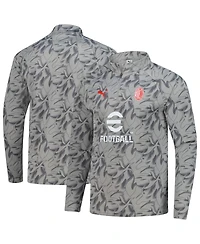Puma Men's Gray Ac Milan 2025/26 Pre-Match dryCell Quarter-Zip Top