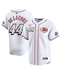 Nike Men's Elly De La Cruz White Cincinnati Reds 2025 Mlb Speedway Classic Home Replica Jersey