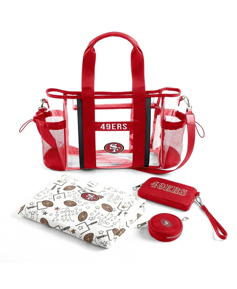 Wear by Erin Andrews San Francisco 49ers Clear Stadium Baby Bag