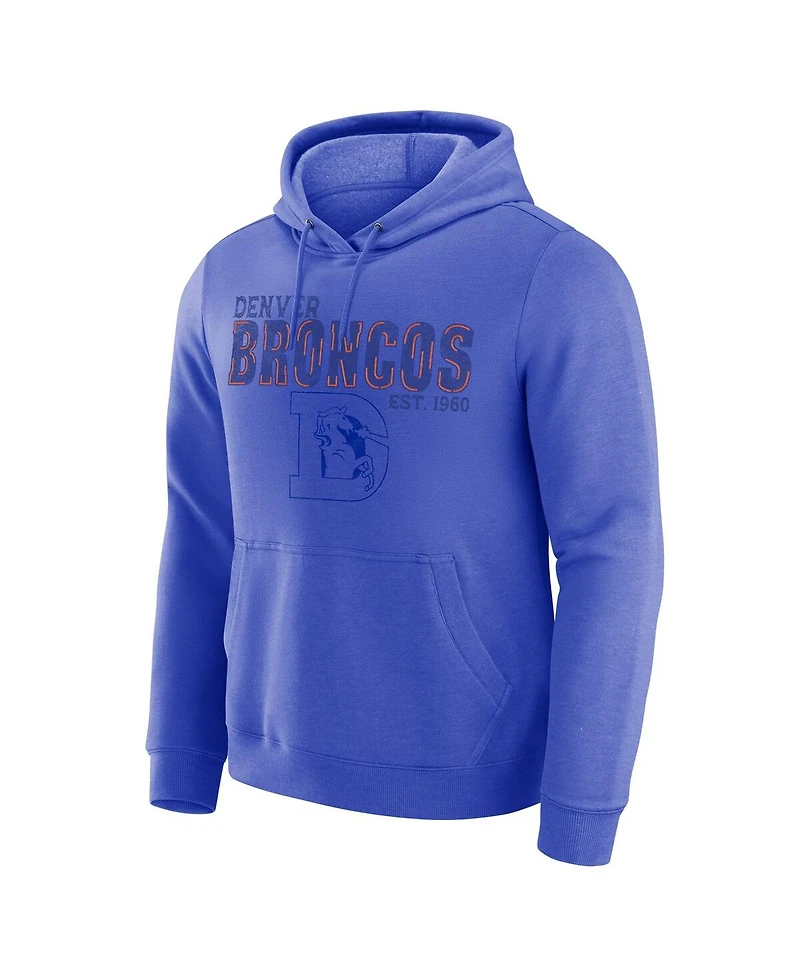 Fanatics Men's Royal Denver Broncos Hoodie