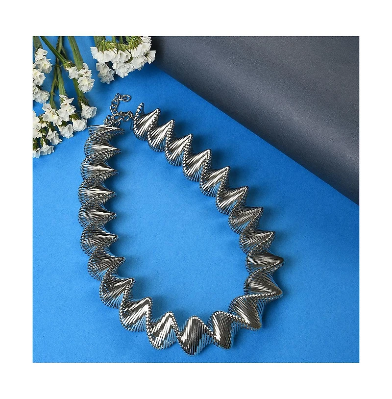 Sohi Women's Swirl Statement Necklace
