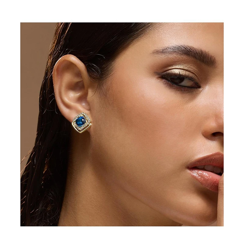 Sohi Women's The Midnight Loop Stud Earrings