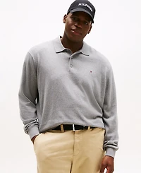Tommy Hilfiger Men's Big and Tall Long Sleeve Polo Sweater