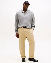 Tommy Hilfiger Men's Big and Tall Long Sleeve Polo Sweater