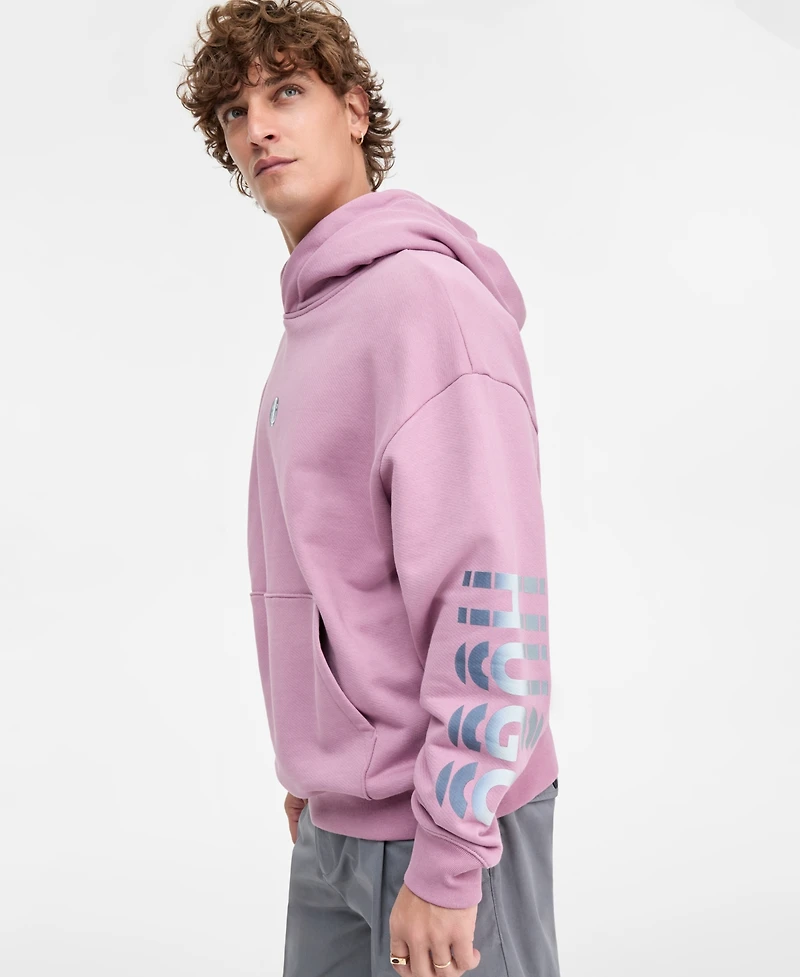 Hugo Boss Men's Niftyhood Logo Cotton French Terry Pullover Hoodie